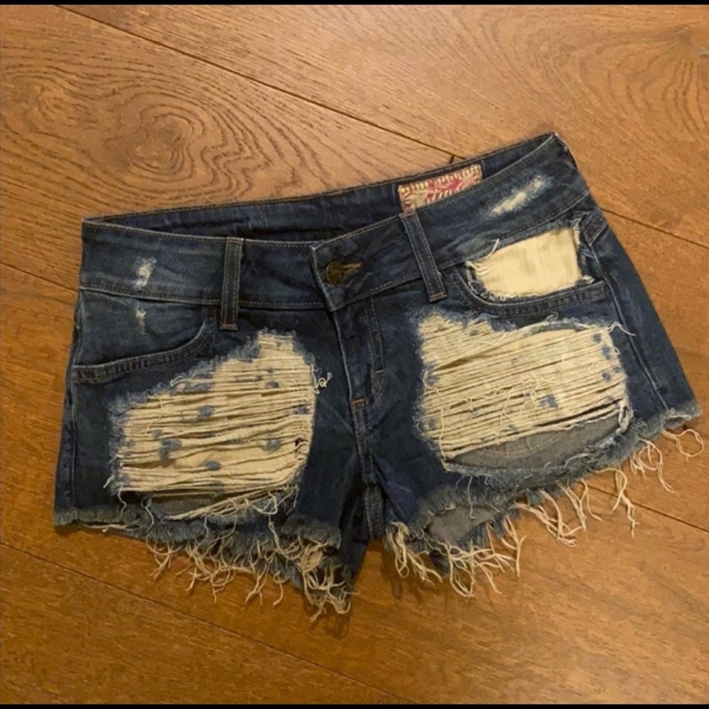 Not for sale-SIWY deconstructed frayed denim shorts